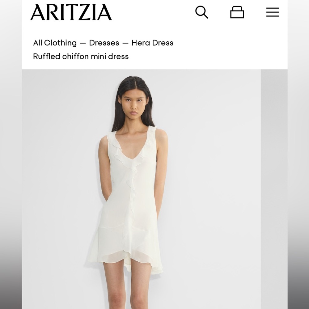 Aritzia Hera Light Birch Dress